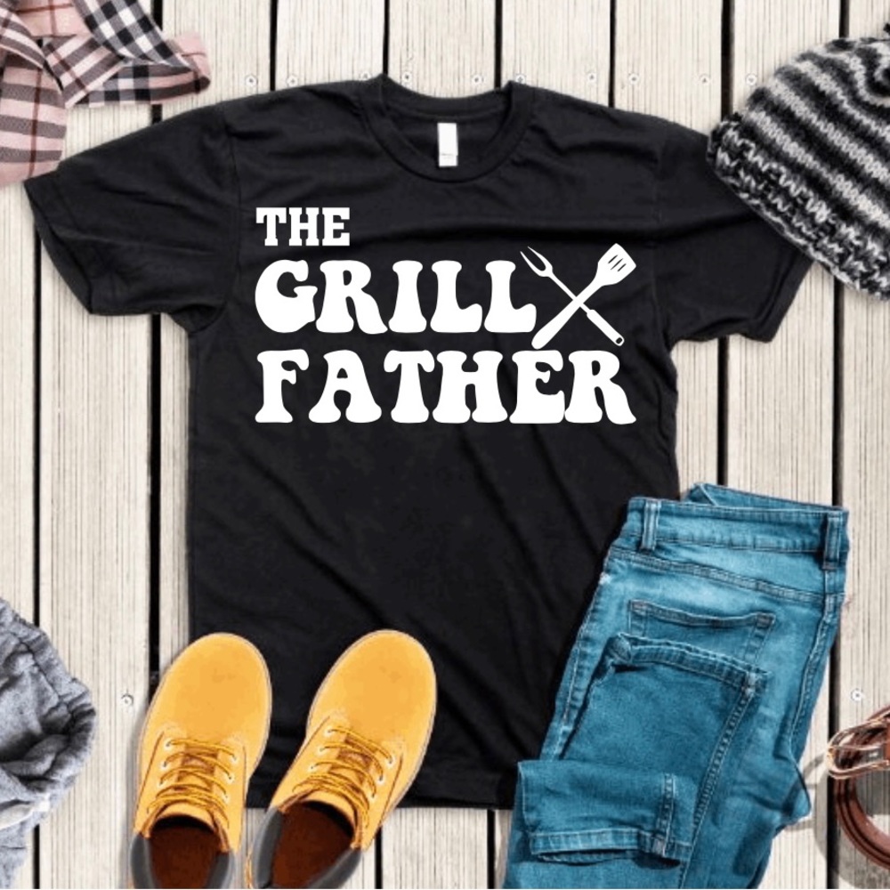 The grill father dad t-shirt unisex